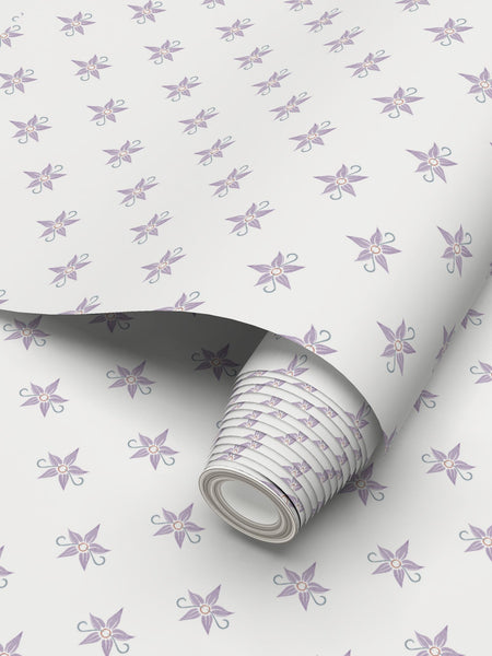 Blazing Star Floral - Small Repeat Wallpaper Print