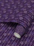 Daffodil Stripes - Inverted Blue Purple - Small Repeat Wallpaper Print