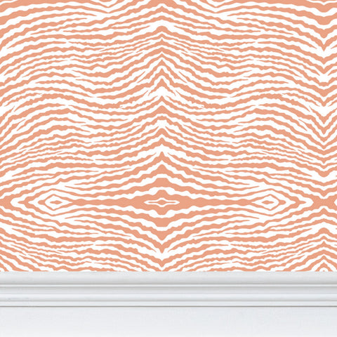 IVI Abstract Gills Large Pattern - Orange White