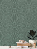 IVI Abstract Gill Pattern - Green on Green