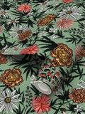 IVI - Cannabis All Over Floral - Green Background