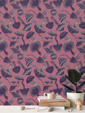 IVI - Mushroom Rotated Pattern - Grey and Pink