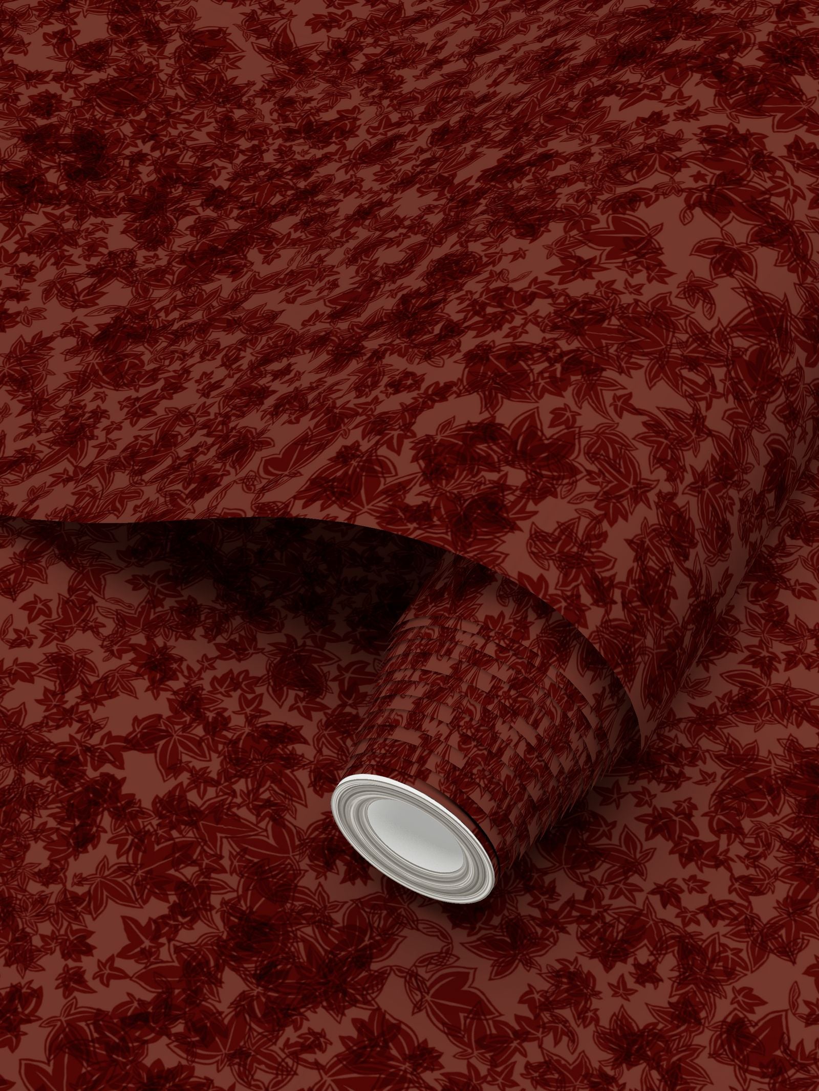 EKO Scarlet Maple Cluster of Leaves Red Wallpaper – Sean Martorana
