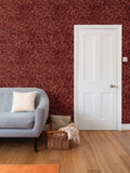 EKO Scarlet Maple Cluster of Leaves Red Wallpaper