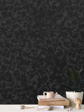 EKO Scarlet Maple Cluster of Leaves Black Wallpaper