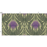 IVI - Cannabis Damask Circle of Life Retro Green and Purple