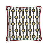Shaman Straps Pattern Silk Cushion