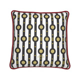 Shaman Straps Pattern Silk Cushion