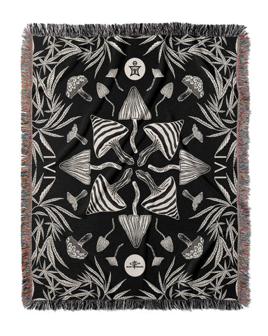 IVI Cannabis Vine Jacquard Woven Blanket