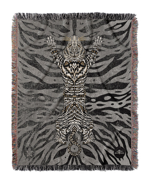 AEON Tiger Blanket Black White Gold