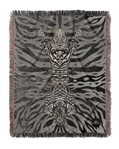 AEON Tiger Blanket Black White Gold