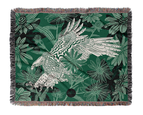 Jaguar w/ Marigold Leaves • Large Fabric Textile Wall Hanging Print
