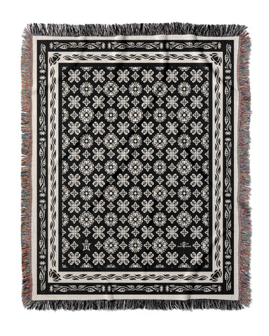 Sensual Grandma Floral Pattern Blanket