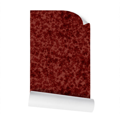 EKO Scarlet Maple Cluster of Leaves Red Wallpaper