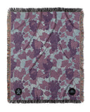 VIN - Ambrosia Grape Vine Pattern Jacquard Woven Blanket - Purple RedPurple Blue
