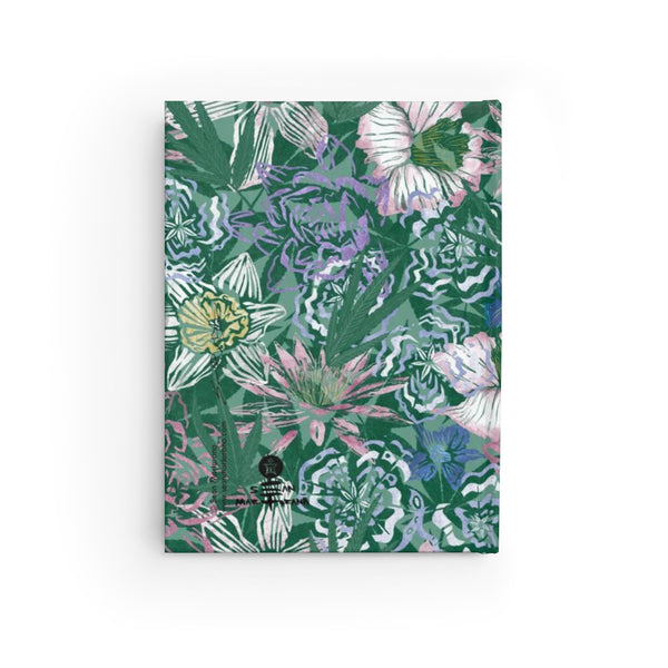 IVI All Over Floral with Cannabis Leaves Sketchbook Journal