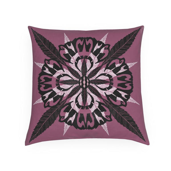 IVI California Poppy with Cannabis Leaves Luxury Cushion