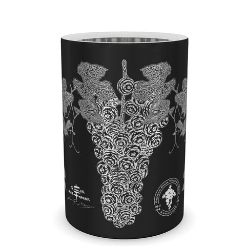 VIN - Grape Clusters - Ambrosia Wine Cooler - Black / Silver