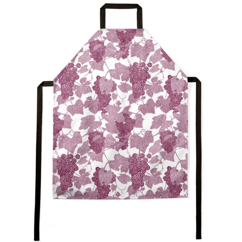 VIN - Grape Vine Apron - Red/Purple