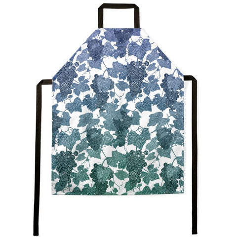 VIN - Hot Dish Pad/ Pot Holder - Grape Vine Blue Green Gradient