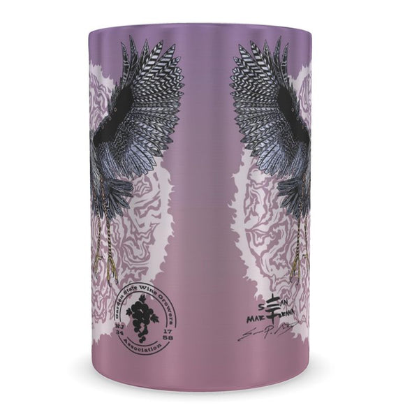 VIN - Blue Herons Silver Sun and Grape Vine - Wine Cooler