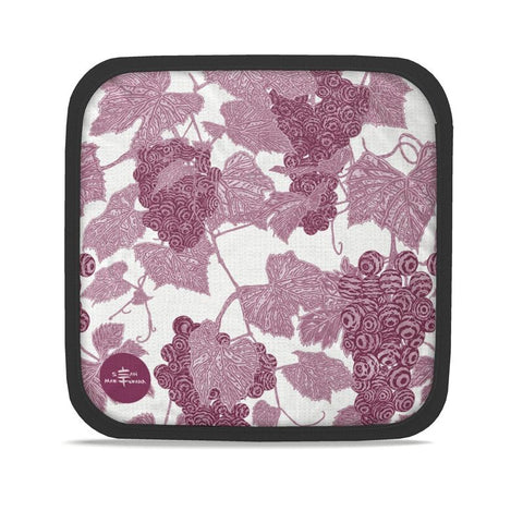 VIN - Hot Dish Pad/ Pot Holder - Grape Vine in Red Purple