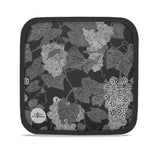 VIN - Hot Dish Pad/ Pot Holder - Grape Vine in White on Black