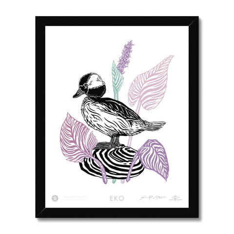 EKO Bufflehead Duck Framed Print
