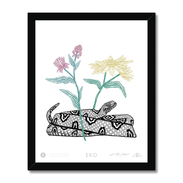 EKO Eastern Water Snake Framed Print