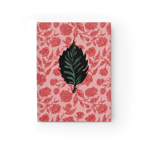 Rose Pattern with Leaf Sketchbook Journal - Blank