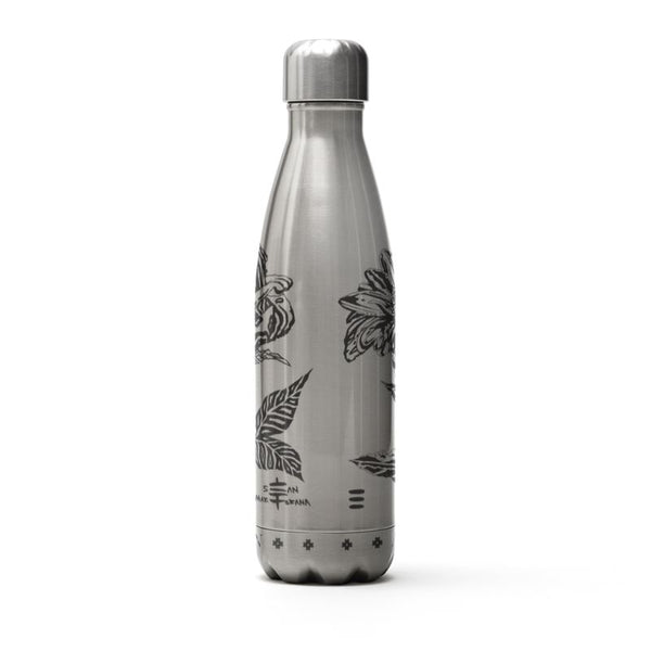 AEON - Rose + Aster Water Bottle Silver