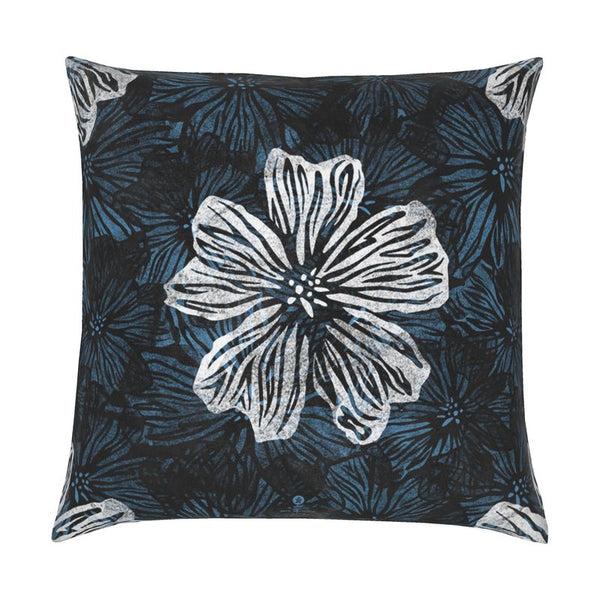 Violet Floral Velvet Cushion