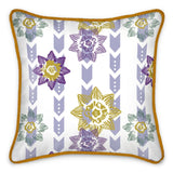 Daisy Pattern Silk Cushion