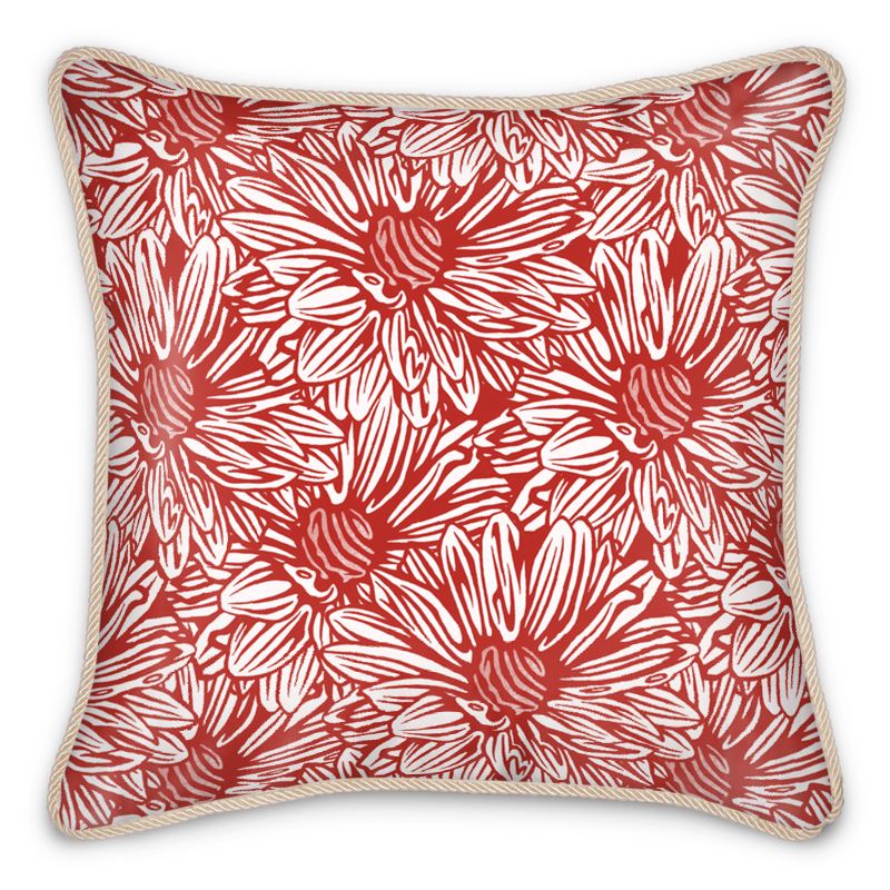 Daisy Silk Cushion