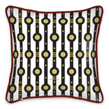 Shaman Straps Pattern Silk Cushion