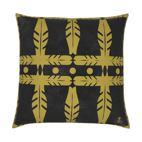 Hawk Feather Velvet Cushion