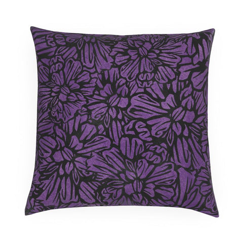 Marigold Pattern Velvet Cushion