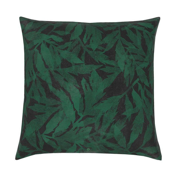 Jaguar w/ Marigold Leaves Velvet Cushion