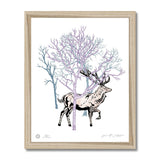 AEON Deer Among Birch Trees 11 x 14 Fine Art Print