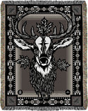 Essence - Cervidae Deer Jacquard Woven Blanket
