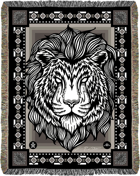 Essence - Maned Tiger Jacquard Woven Blanket – Sean Martorana