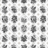 Trellis - The AEON Months - Greyscale - Wallpaper Print