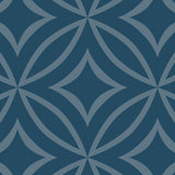 Crownvetch Diamonds - Blue Green - Small Wallpaper Print