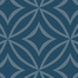 Crownvetch Diamonds - Blue Green - Medium Wallpaper Print