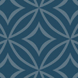 Crownvetch Diamonds - Blue Green - Medium Wallpaper Print