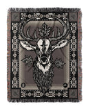 Essence - Cervidae Deer Jacquard Woven Blanket
