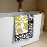 Flourish Towel - Black & Gold