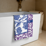 Flourish Towel - Purple and Blue