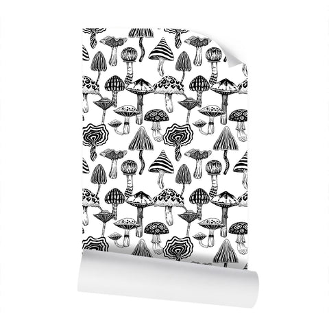 IVI - Mushroom Pattern - Black Line