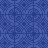 Deco Plates - Blue on Light Blue - Large Wallpaper Print